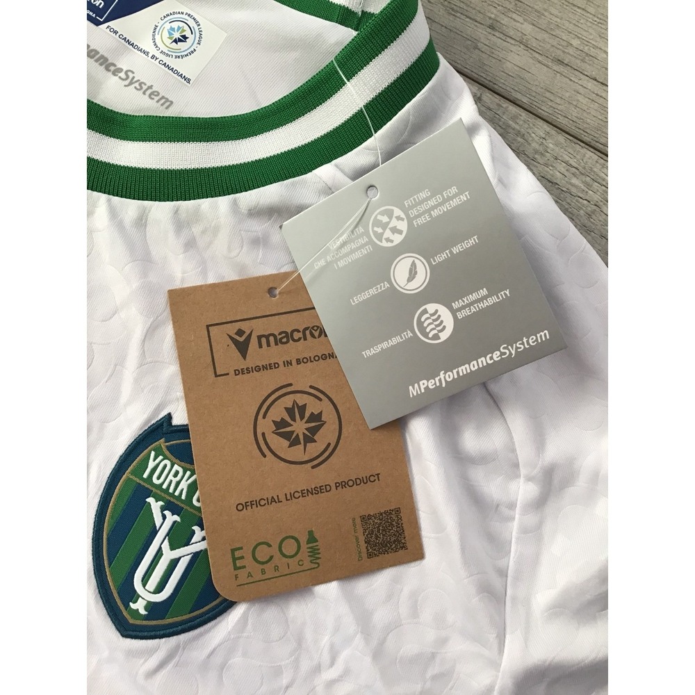 Macron Women's White York United FC 2025 Alternate Match Jersey NWT Size L - Picture 8 of 12